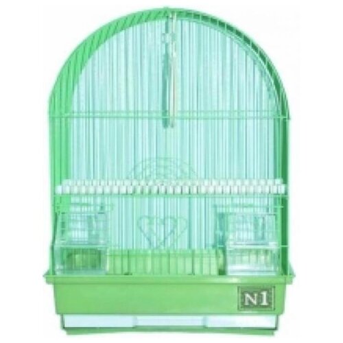 N1 клетка для птиц 30*23*39 овальная,укомплектованная 0,97кг (дкпа100) (2 шт)