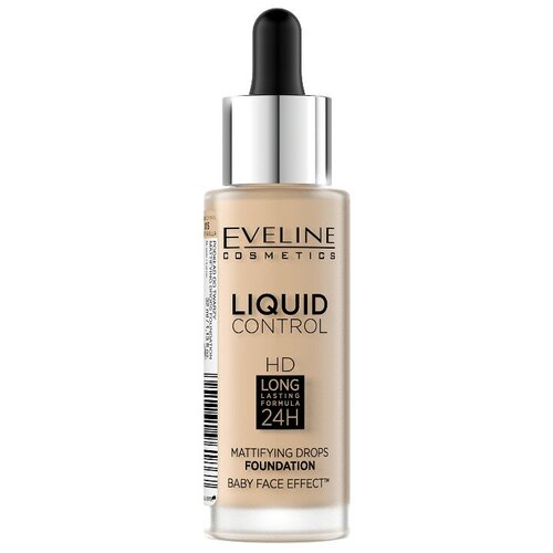 Eveline Cosmetics Тональный флюид Liquid Control HD Mattifying Drops, 32 мл/32