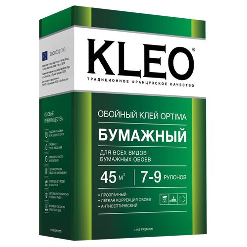 Клей для обоев Клей для бумажных обоев KLEO OPTIMA Бумажный 0.16