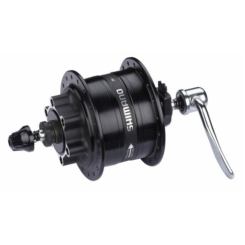 Динамо-втулка Shimano DH-3D32 (32H, под диск 6-болт, QR, чер