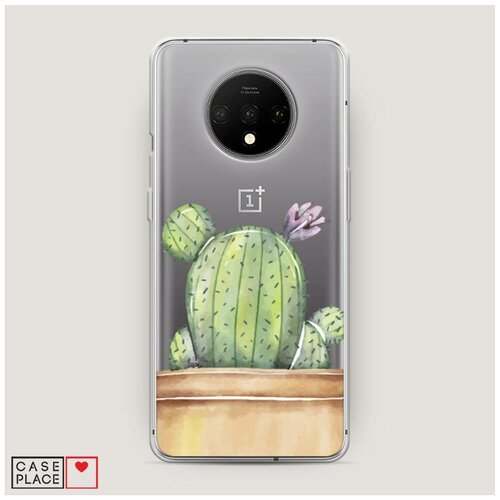 Силиконовый чехол Папоротник фон 1 на OnePlus 7T / ВанПлас
