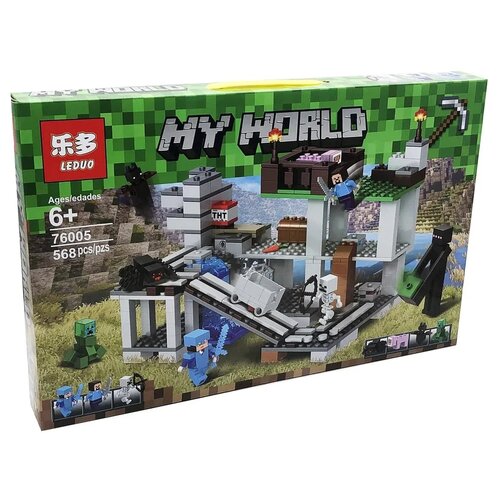 Конструктор LEDUO Minecraft MY WORLD 76005 Мини шахта, 568 д