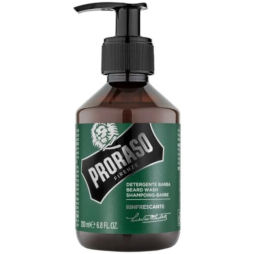 Для бороды и усов  Яндекс Маркет Proraso Шампунь для бороды Refreshing, 220 г, 200 мл