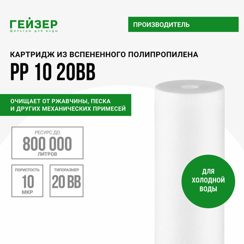 Гейзер Картридж PP 10 BB20 28077, 1 уп, 1 шт.