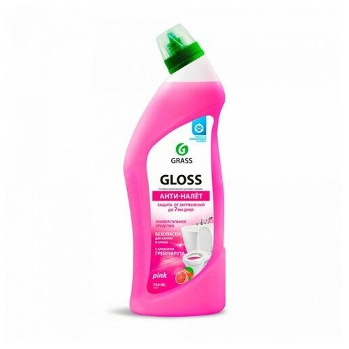 GraSS Чистящий гель для ванной и туалета Gloss pink 750мл