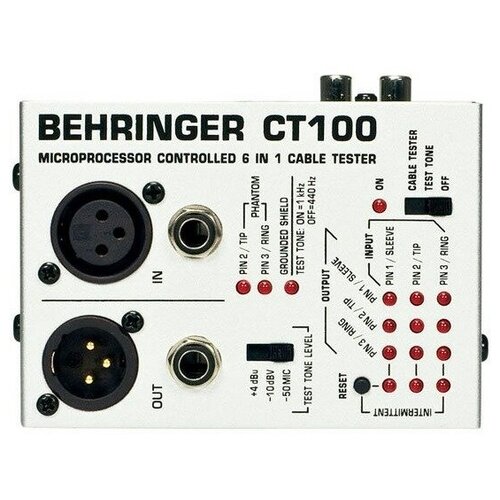 Behringer CT100 микропроцессорный универсальный тестер для д