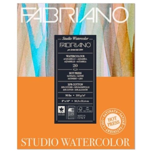 Fabriano Склейка для акварели Watercolour 200г/м2 22,9x30,