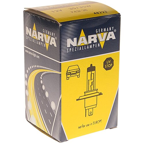 Лампа Rallye H4 Fit 12V 35/35W P43t-38 (Картон) (1 Шт.) Narva арт.