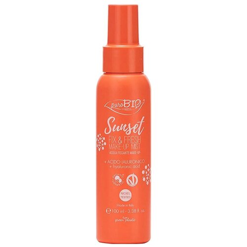  PuroBIO Спрей для фиксации макияжа Sunset Fix & Fresh Make-up Mist, 100 мл,