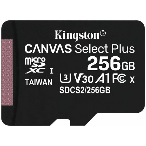 Карта Памяти micro Sdxc 256Gb Kingston Canvas Select Plus Uh