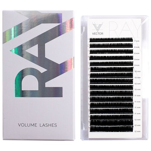 ONIQ Ресницы на ленте Vector Ray Volume Lashes VLR-013 7-12 