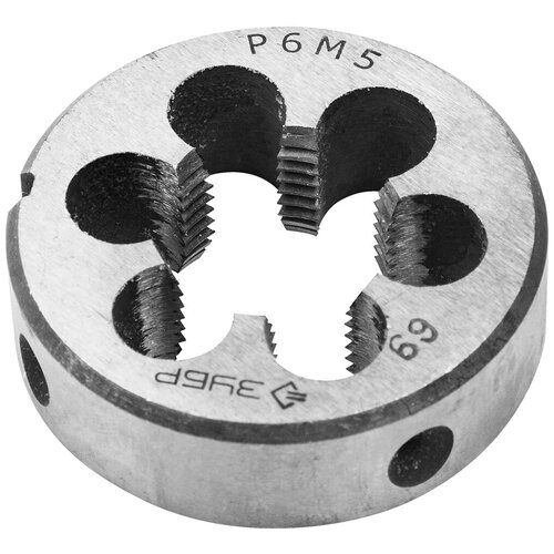 ЗУБР М20x2.5мм, плашка, сталь Р6М5, круглая машинно-ручная 4