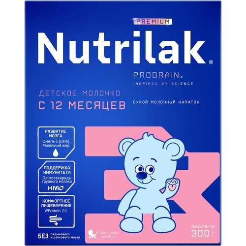 Молочные смеси  Яндекс Маркет Смесь Nutrilak Premium 3, с 12 месяцев, 300 г