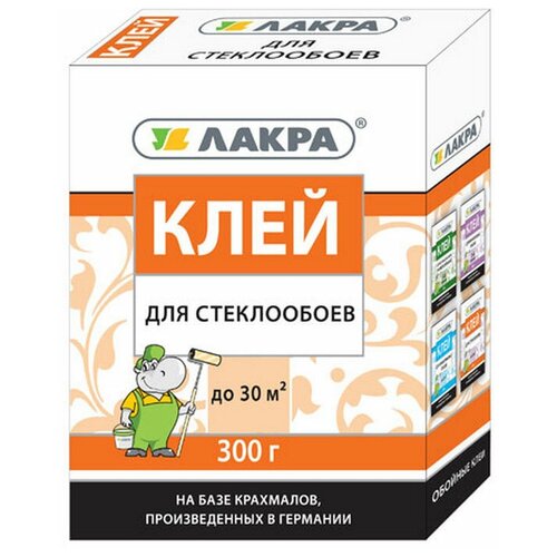 Клей для обоев Клей для стеклообоев Лакра 300 г Лк-00003803 .