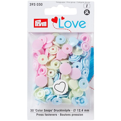 Prym Кнопки непришивные Love - Color Snaps сердце 393030,