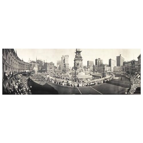Постер на холсте Парад (Parade) №4 121см. x 40см.