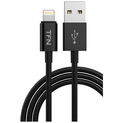 Кабель USB 2.0 AM - Lightning(M) (1м) 8P, TFN-CLIGUSB1MTPBK 