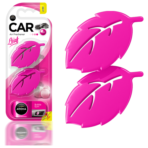 Ароматизатор полимерный Aroma Car LEAF 3D mini (Bubble Gum) 