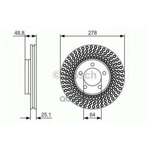 Диск тормозной Bosch 0986479699