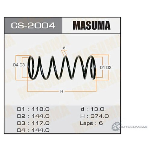 MASUMA Пружина зад.NISSAN PRESAGE 98-03