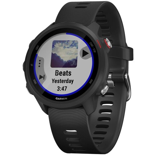 Умные часы Garmin Forerunner 245 Music 42 мм Wi-Fi, черный