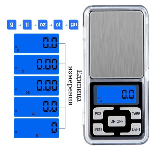 Электронные весы цифровые ювелирные карманные сверхточные смарт весы кухонные