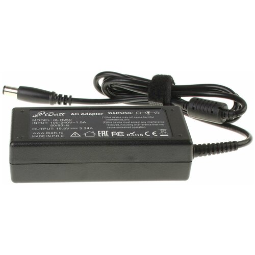 Блок питания iBatt iB-U1-R250 19,5V 3,34A, 65W, 7.4*5.0 mm, 