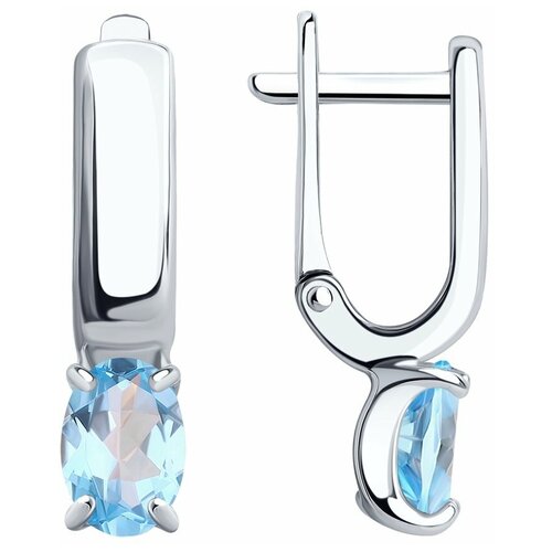 Серьги Diamant из серебра с топазами 94-320-00626-1