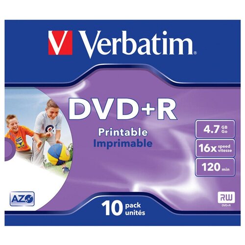 Диск Verbatim DVD+R 4.7 Гб 16х Photo Printable