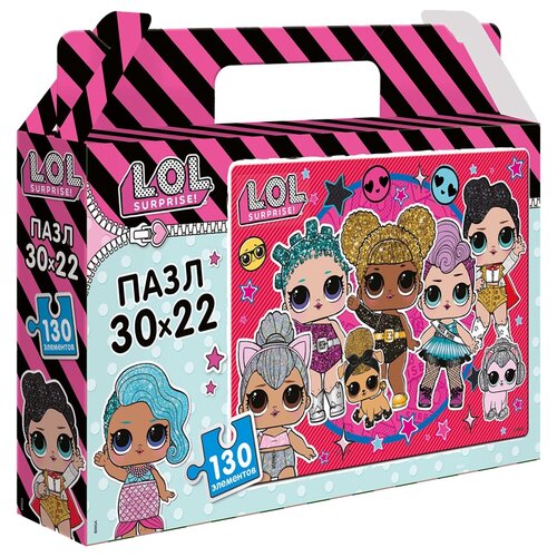 Пазл L.O.L. Together 4 Eva, PZ0006, 130 дет., 22х5х17 см,