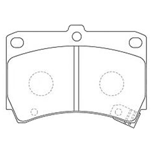 Колодки тормозные KIA RIO 00>02/MAZDA 121 90>96/323 90>/96> 