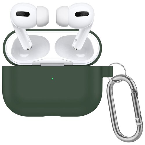   Яндекс Маркет Чехол силиконовый для Airpods Pro (6), полуночно-зеленый, с 