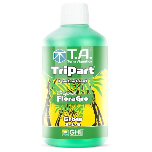 Удобрение GHE Flora Grow 0,5л (Terra Aquatica TriPart Grow)