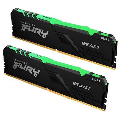 Оперативная память Kingston FURY Beast RGB 32 ГБ (16 ГБ x 2 шт.) DDR4 3200 МГц