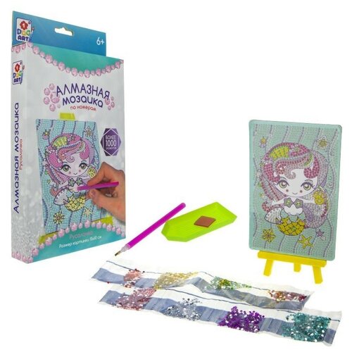 1TOY ART Алмазная мозаика. Набор Русалочка в коробке 23х15