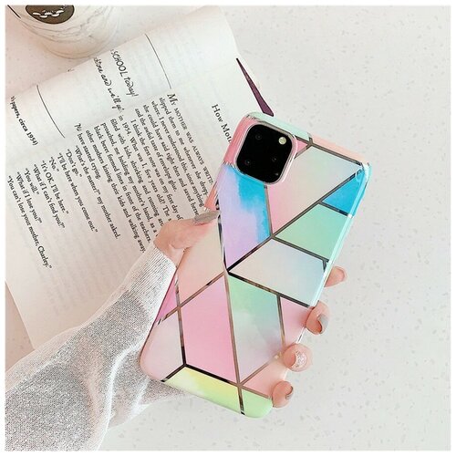 Силиконовая накладка для Apple iPhone 12 (6.1) c принтом моз