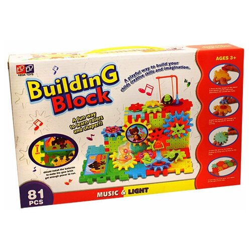 Конструктор из шестеренок Building Block 81 деталь