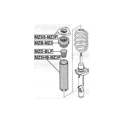   Яндекс Маркет Отбойник амортизатора mazda 3 bl 2009- Febest MZD-BLF Mazda: