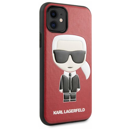 Чехол Lagerfeld для iPhone 11 PU Leather Iconik Karl Hard Re