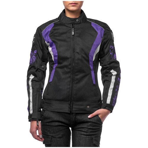  Куртка текстильная MOTEQ ROXY, женский, черный/фиолетовый, р
