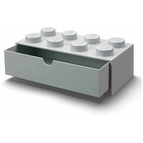 Хранение игрушек  Яндекс Маркет Ящик для хранения LEGO Desk Drawer 8 серый