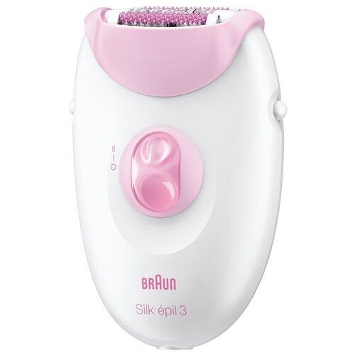 Эпилятор Braun 3270 Silk-epil 3, белый/розовый