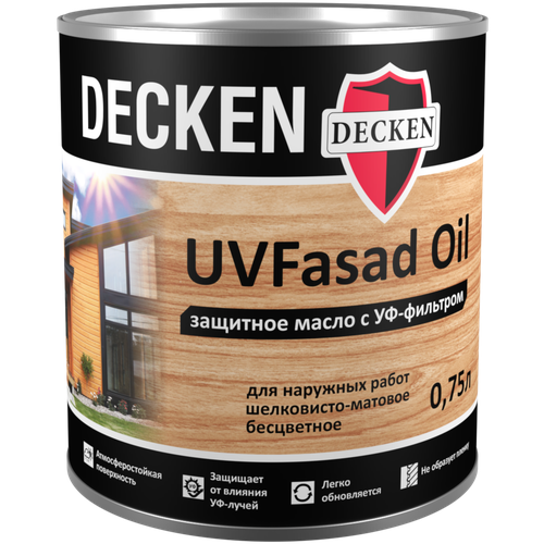 Защитное масло с УФ-фильтром Decken UVFasad Oil 0,75