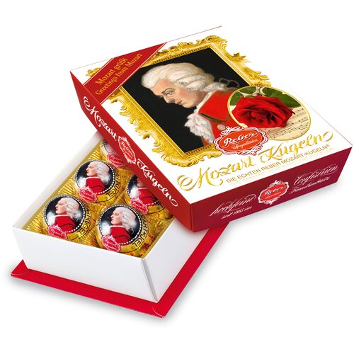 Подарочный набор Reber Mozart Конфеты из горького и молочного шоколада, 120