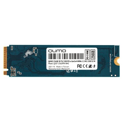 Внутренний SSD-накопитель Qumo Novation 256Gb, M.2 2280, PCI