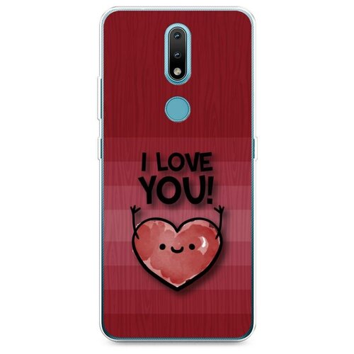 Силиконовый чехол I love you 4 на Nokia 2.4 / Нокия 2.4