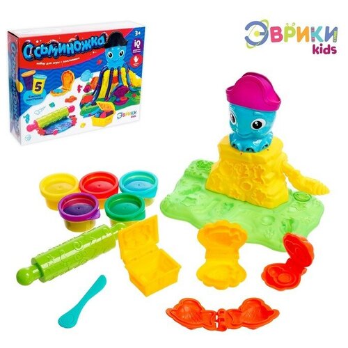 Эврики Набор для игры с пластилином Осьминожка, SL-02317 4