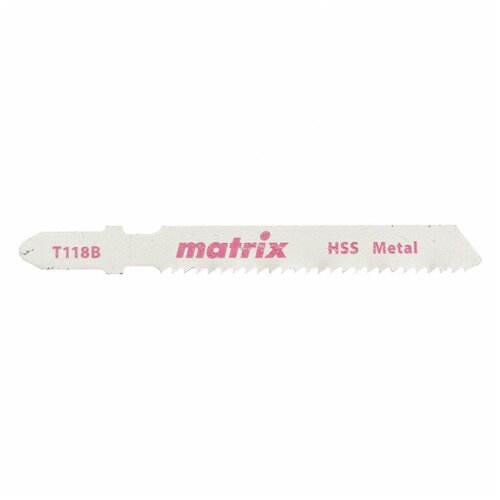 Полотна для электролобзика по металлу Matrix 3 штT118B, 50 x 2 мм, HSS