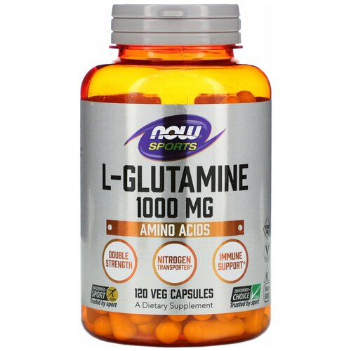 Now Foods, Sports, L-Glutamine, Double Strength, 1,000 mg, 1