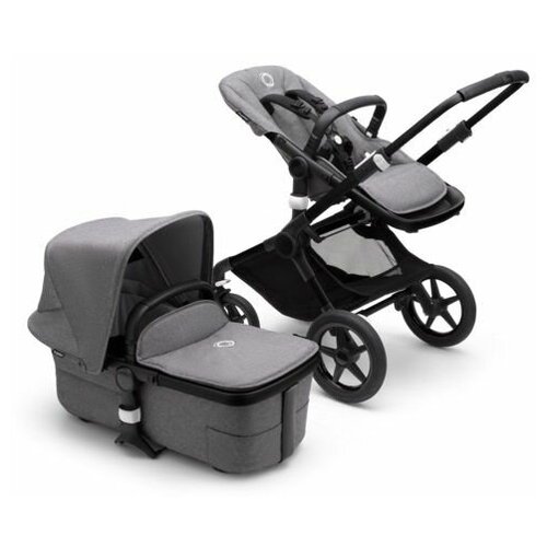 Детская коляска 2 в 1 Bugaboo Fox3 Black/Grey Melange/Grey M